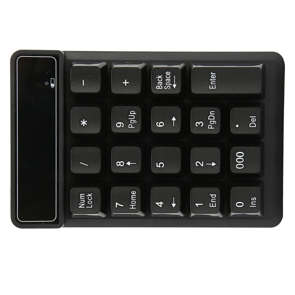 Wireless Numeric Keypad 19 Keys 2.4Ghz Portable Waterproof Black 6901342626849