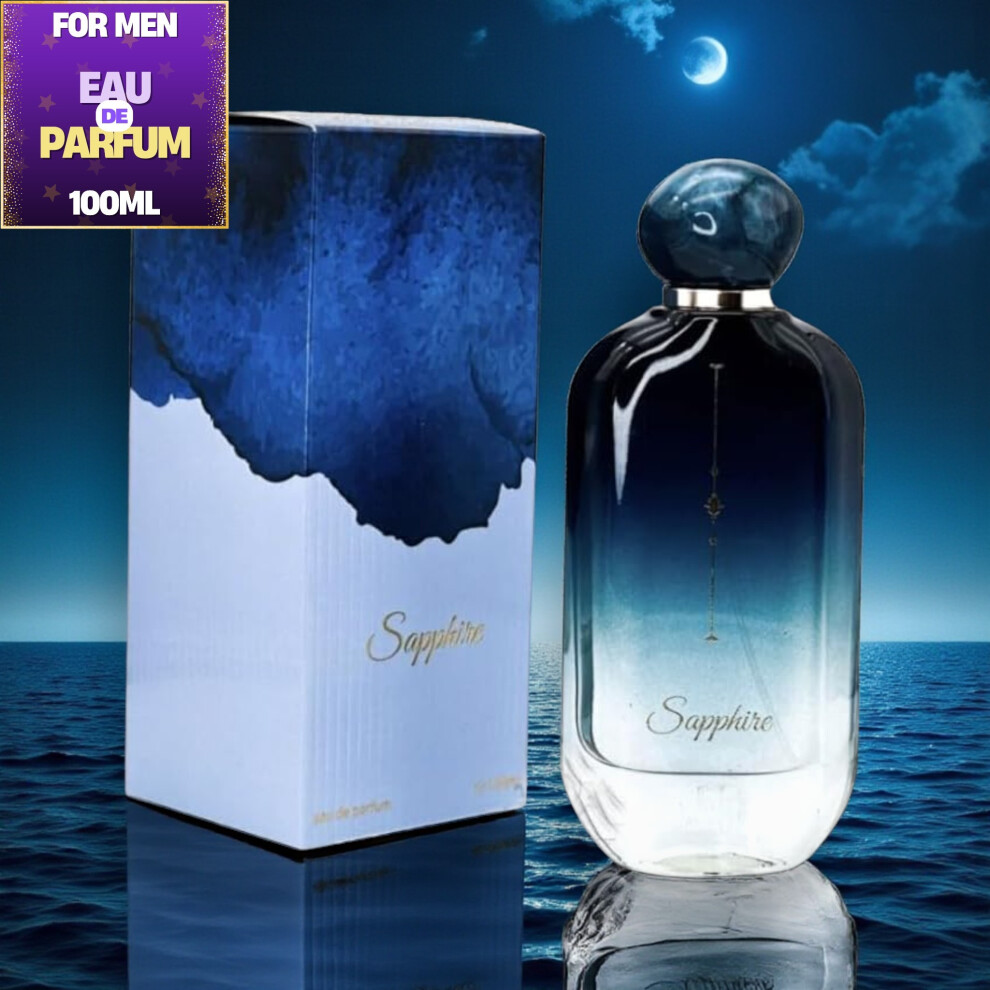 Ahmed Al Maghribi Men's Sapphire Eau De Parfum 100Ml For
