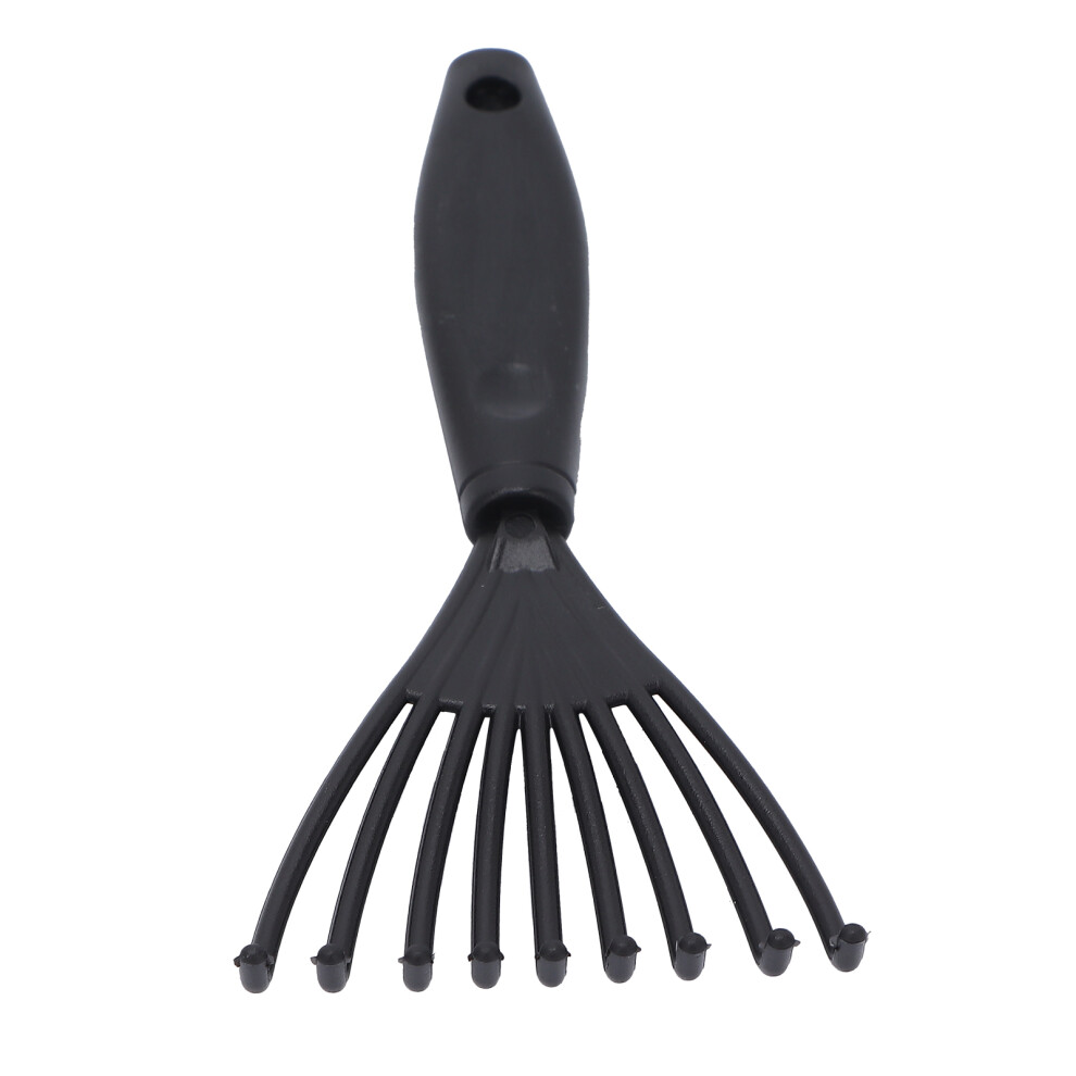 Unisex Black Plastic Rake Hair Comb Cleaner Hair Dirt Remove