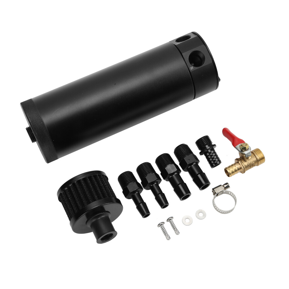 Universal 2 Port Metal Oil Catch Can Reservoir Tank, Air Oil Separator 4921342630471