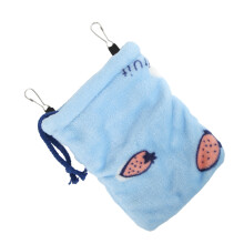 Hamster Schlafsack aus Flanell, warm und weich, kleines Versteck, hängendes Bett mit Haken für Flugratten 18x15cm