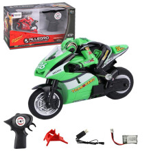 Mini RC Motorcycle for Adults, 2.4G Electric Remote Control Stunt Bike, High-Speed Drift Racing Vehicle Model