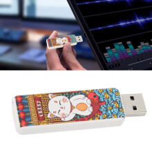 USB-Flash-Laufwerk Süßes Katzenmuster Hot-Swap Plug and Play USB 2.0 Standard Stoßfest Tragbarer Speicher-Stick Katzenmuster 64GB