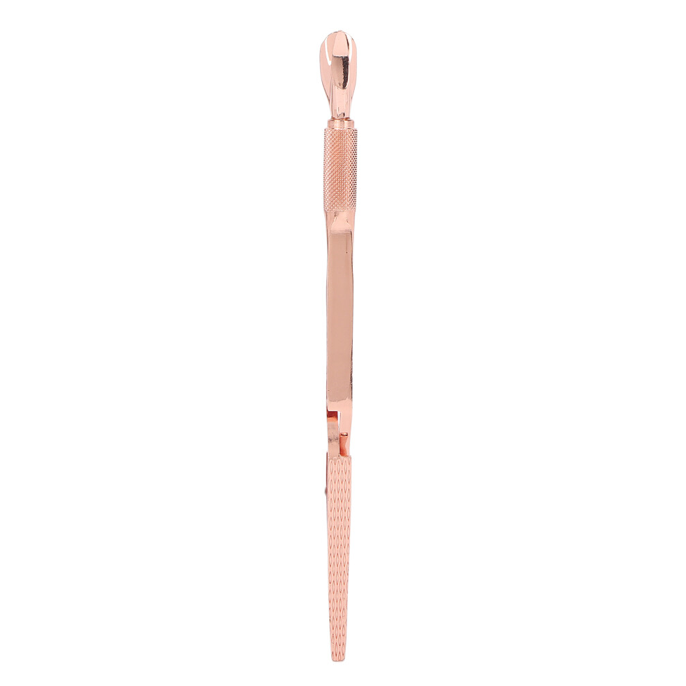 Gold Nail Art Pincher Stainless Steel Cuticle Pusher