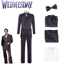 (XXL)The Addams Family Gomez Addams Cosplay Kostüm Halloween Outfits Karneval Anzug