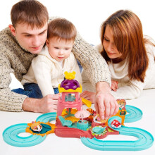 Hamster-Rennbahn-Spielset für Kinder Elektrische Hamster Spielzeug Kinder Lernspielzeug Geschenk für Weihnachten Geburtstag