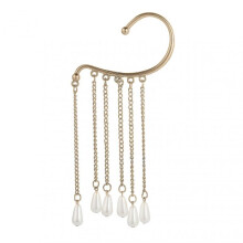 1 Pc Lady Earrings Non-pierced High-end Shiny Rhinestone Long Tassel Butterflies Shape Dangle Earrings Women Jewelry