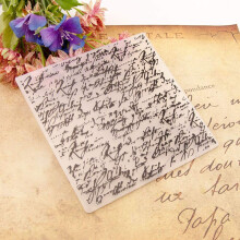 Text Plastic Embossing Folders for Scrapbooking, Card Making, DIY Paper Craft, 4.25x5.5 Inch Size