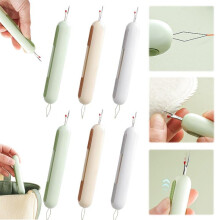 2 in 1 Needle Threader Seam Ripper Tool, Upgraded Retractable Threader for Hand Sewing, Knitting, Embroidery and Cross Stitch (6PCS)