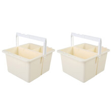 Artist Brush Washer 2Pcs Plastic Basin Watercolor Paint Brush Cleaning Basin for Soaking and Shaping Brushes