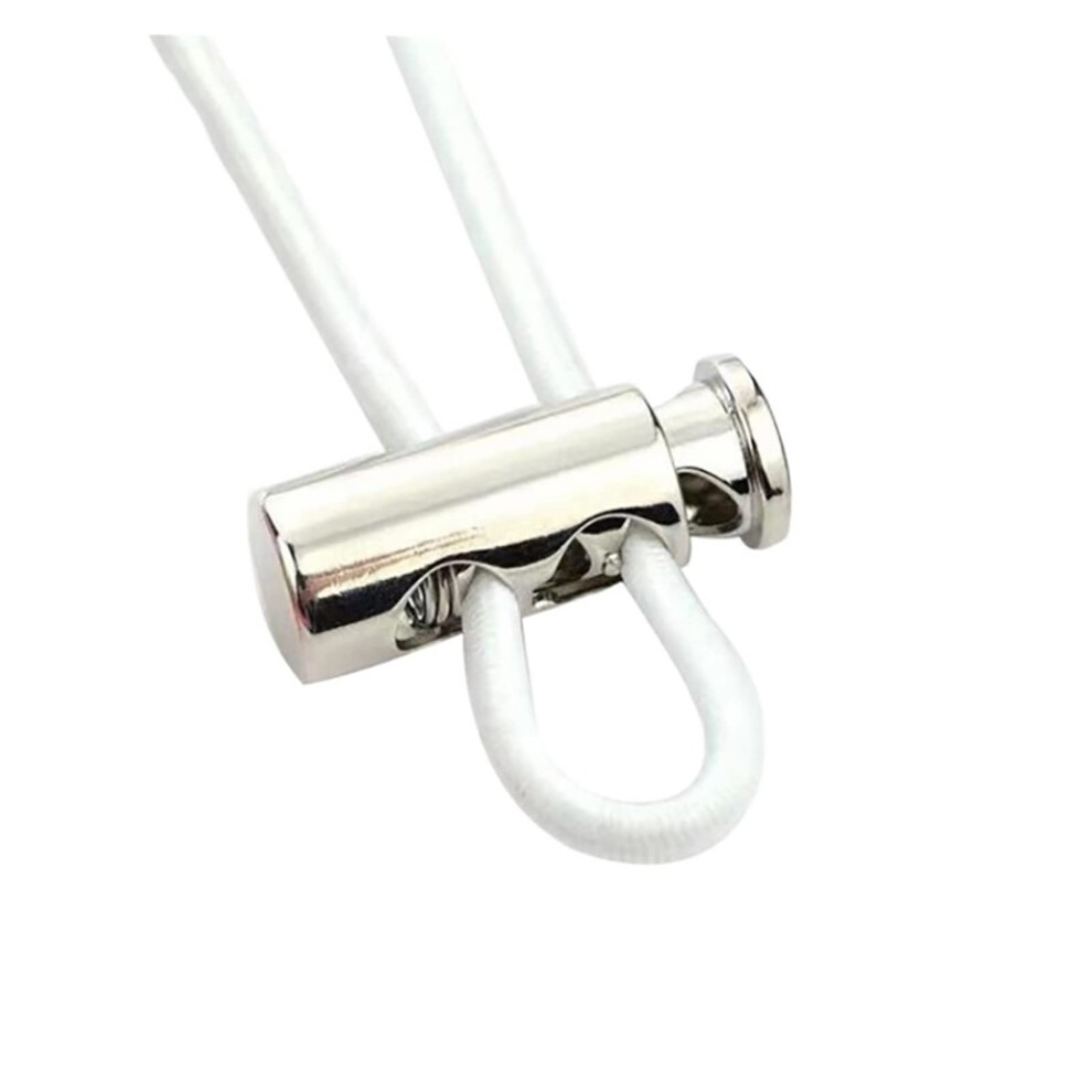 10Pcs Metal Cord Lock Spring Clasp Stopper Toggles For Drawstrings, Paracord, Garments, Shoelaces, Size 1, Color A3 6493810724909