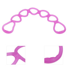 Fitness Elastisches Zugseil Home Gym Multifunktionales Yoga Formungs-Workout 7-Loch Widerstandsband (Lila)