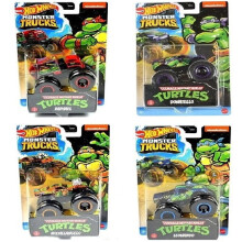Hot Wheels TMNT Teenage Mutant Ninja Turtles Diecast Cars- X4 Full Set