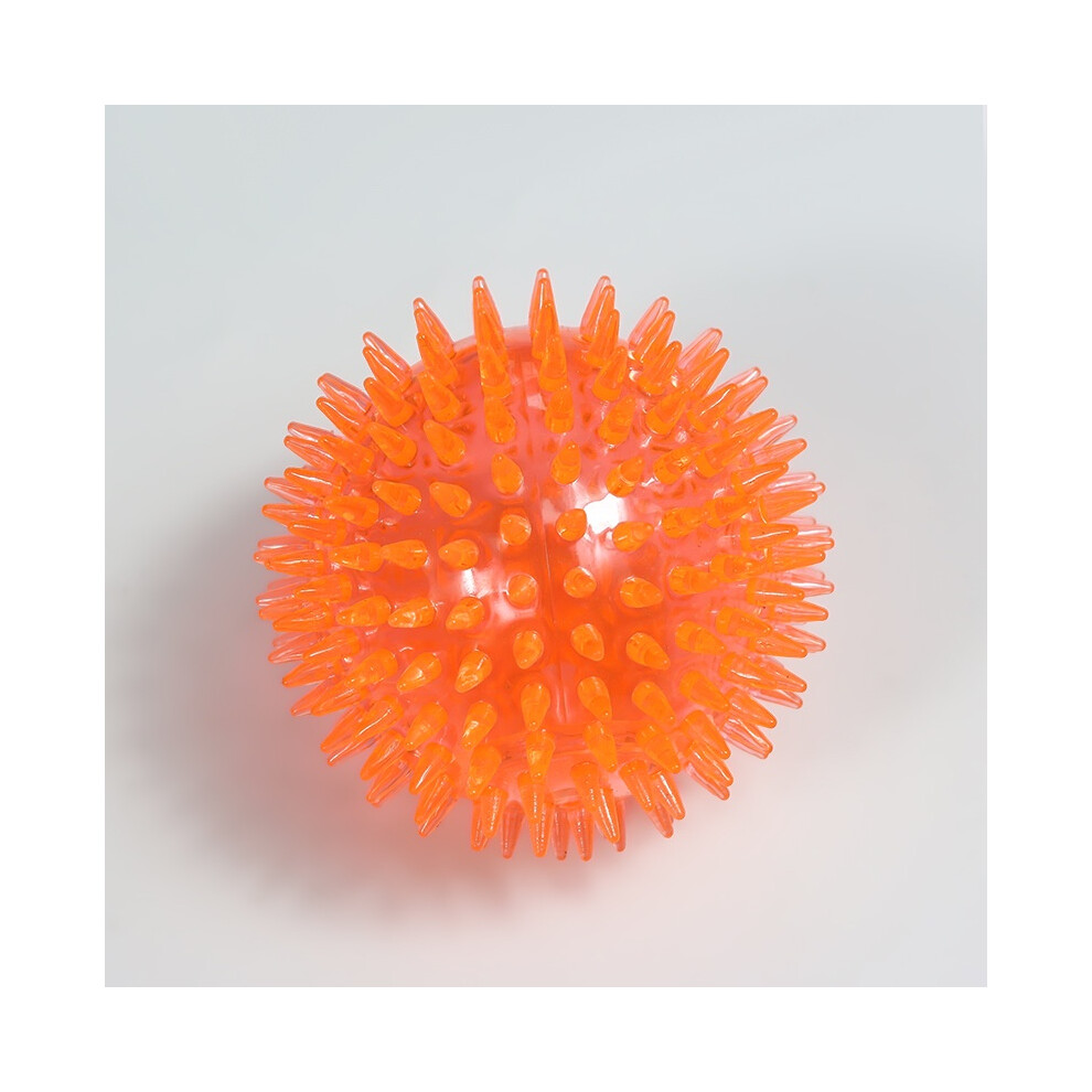 (Orange,11.0Cm)Palla Giocattolo Per Cani Cigolanti Tpr Punto Sussurrante Palla Per Cani Cucciolo Giocattolo Palla Spiky