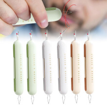2 in 1 Needle Threader Seam Ripper Tool for Hand Sewing, Knitting and Quilting, 6 PCS Set, Easy Threading and Seam Removal