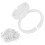 100pcs Lash Glue Holder Ring Cup Eyelash 6