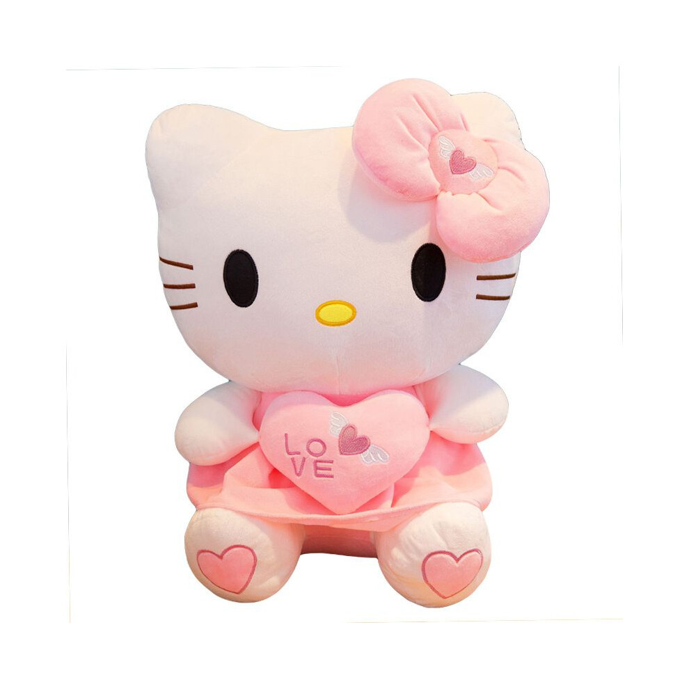 (100cm) Toy Kawaii Cat Lovely Filled Pillow Hello Kitty Heart Pillow Children Doll Gift