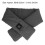 Bufanda calefactable gris 80x8.5x2 cm, 172 g, 3 modos 6