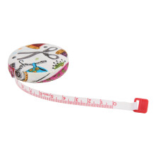 2 pièces de ruban à mesurer souple - bouton rond, coloré