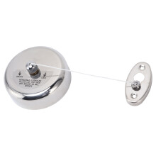 Corde à linge d’intérieur en acier inoxydable, 9 pieds/2,8 m, corde en nylon rétractable, gain d’espace