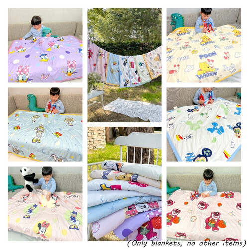 (Mickey)Couverture Cadeaux Climatisation Antibactérienne Jouet Histoire Couette Enfant 2