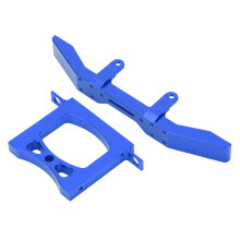 Juego de parachoques de aluminio WPL B14 B16 Q60 1/16 Azul 72g