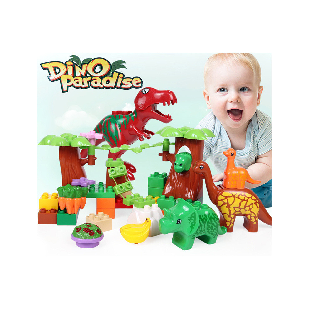 Paradise Dinosaur 40pcs Themed Assembly Building Blocks Set Puzzle Children Toys