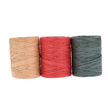 DIY Raffia Paper Ropes 100m Roll Natural Twine for Gift Wrapping, Crafting, and Christmas Decorations