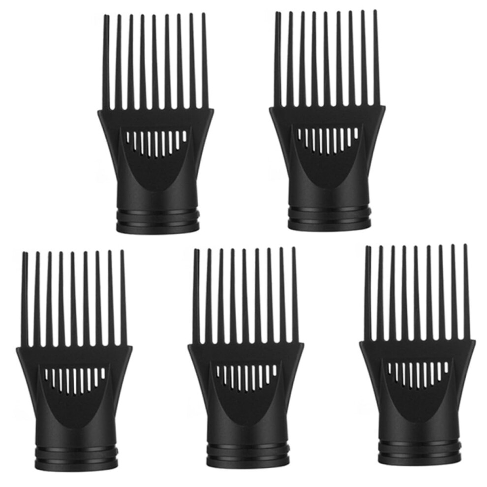 Hair Dryer Comb Attachment 5pcs Universal Styling Nozzle Set for Hairdressing, Compatible with Most Blow Dryers
