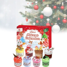 Christmas 24 Days Of Slime Kit Countdown Calendar Butter Slime Relief Stress Toy