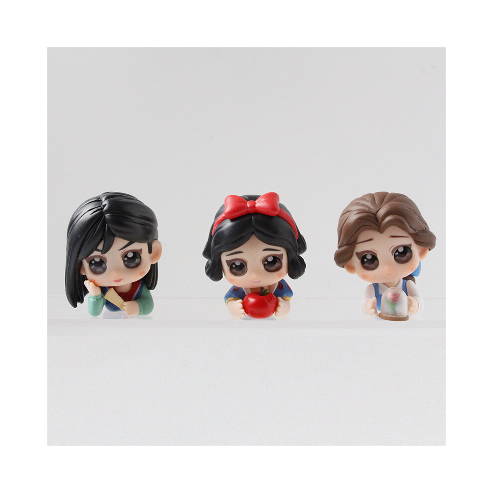 Princess Tale Fairy Belle Jasmine Snow White Pvc Models Set For Gift Kids-image-OPC-PJPF7W6-NEW