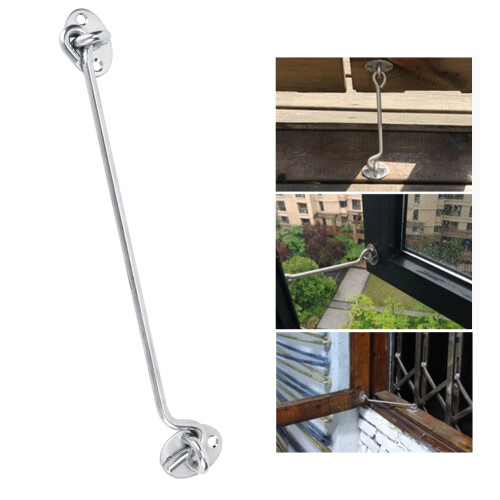 3PCS 10in Cabin Privacy Hook Eye Latch Lock 1