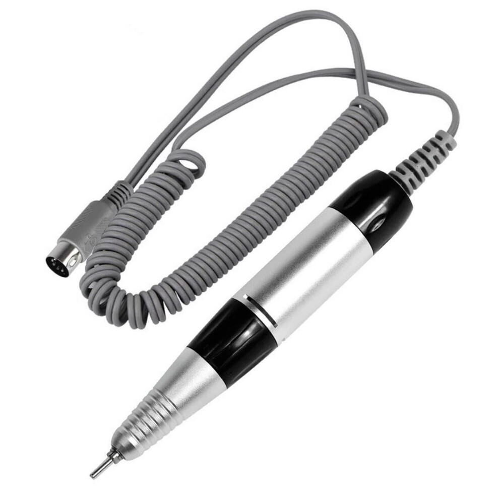 Black Nail Drill Electric Handpiece For Manicure And Pedicure, Nail Polishing Machine With Sanding Function And Acrylic Nail Gel Removal