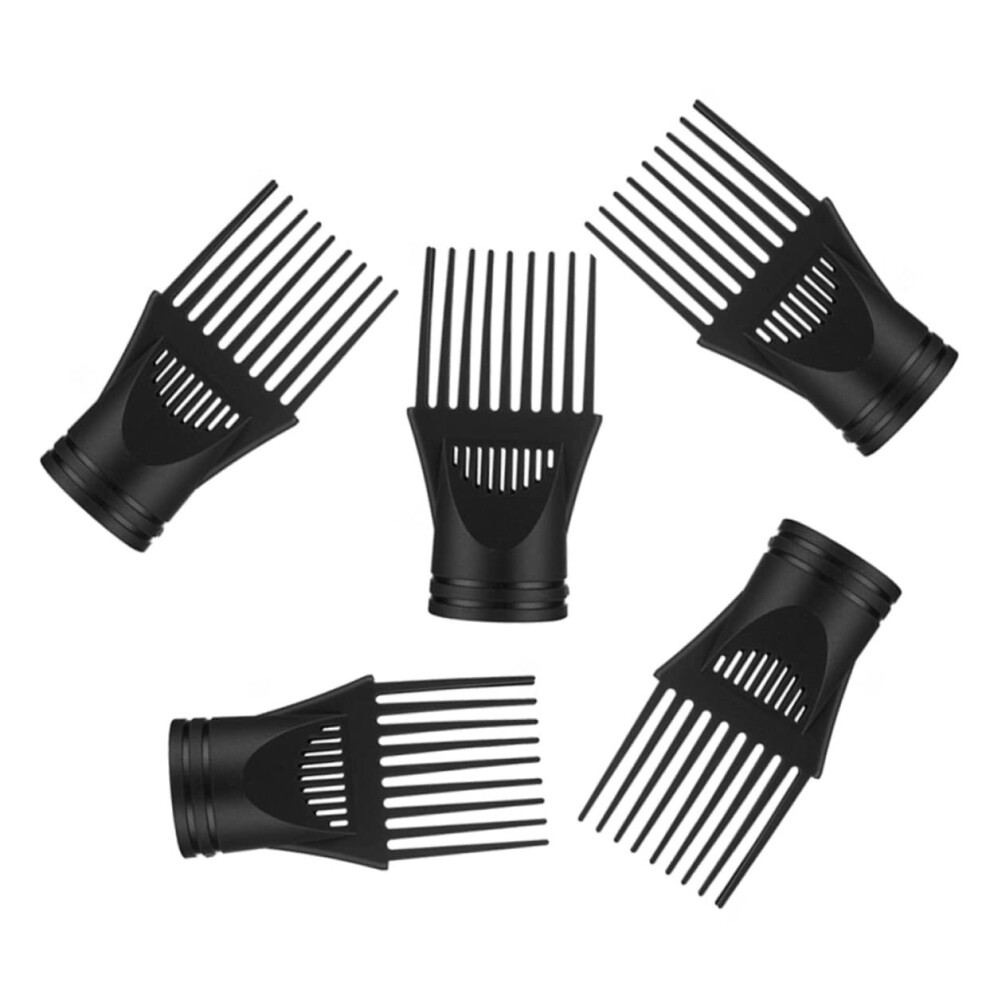 Hair Dryer Combs Nozzles Set of 5 Replacement Attachments for Universal Blow Dryer Styling Tools