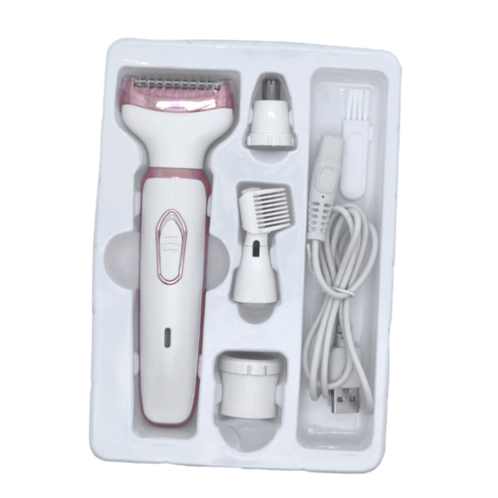 Eyebrow Trimmer Set for Women Electric Nose Hair Shaver Compact Portable Skin Safe Dehairing Tool for Sensitive Skin