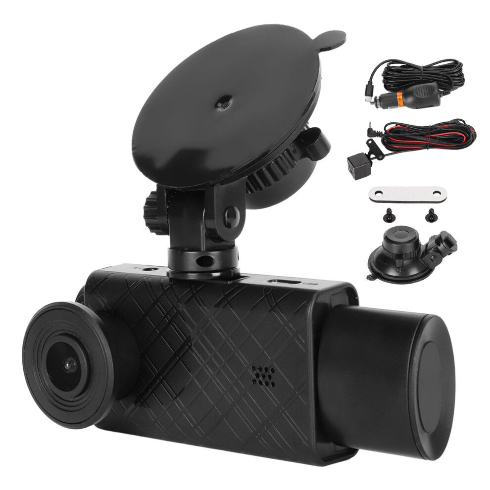 2In Dash Cam Camera 3 Lens Dc12 To 24V 1920X1080p 9387669252645