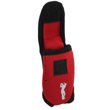 Riñonera mini bola roja de neopreno elástico y portátil