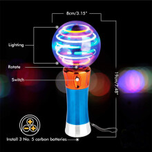 Leuchtender Ballspielzeug-Stab mit blinkendem LED, rotierender LED-Zauberstab, lustiges Partygeschenk für Kinder