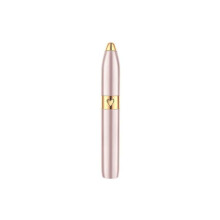 Mini Electric Eyebrow Trimmer Pen in Rose Gold - Compact Portable Grooming Tool for Precision Eyebrow Shaping