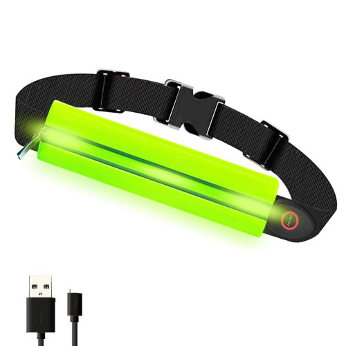 Riñonera LED ajustable para correr 4*21.5cm 180mAh 2