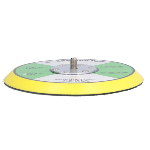 Durable PU Hook & Loop Backing Plate 6in for Air Sander & Polisher 24 Thread 1