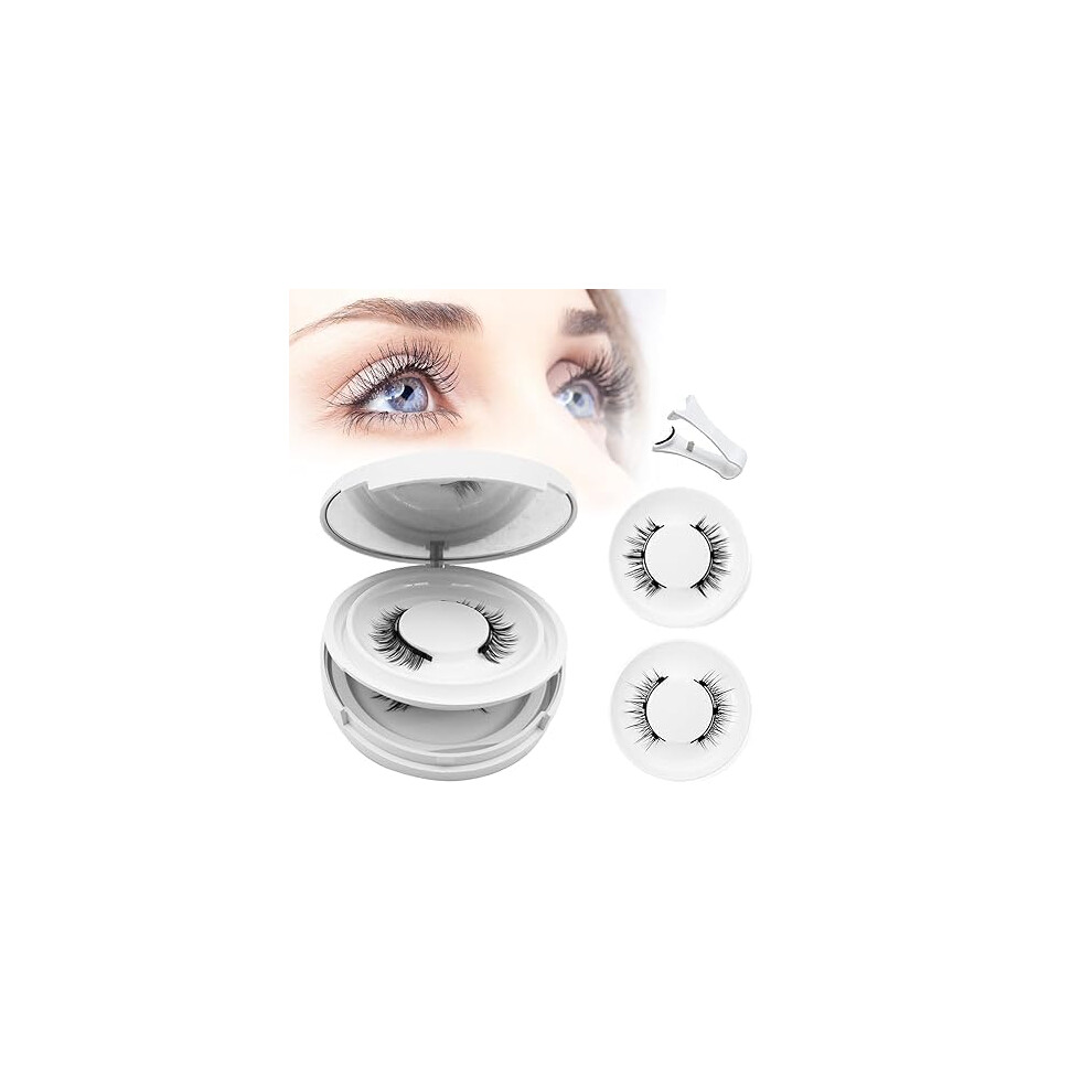 Magnetic Eyelashes with Applicator Natural Look Soft Lashes No Glue Needed Magnet Lashes (Natural and Devil Style)