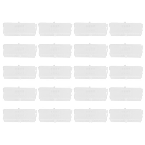 20Pcs Bee Queen Transport Cages Transparent