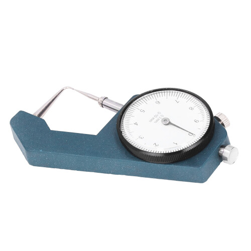 Spessimetro a quadrante 0-10 mm, 0,1 mm, punta curva 2