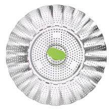Multipurpose Stainless Steel Folding Steam Basket - Silver, 283-376g