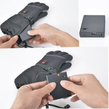 USB Heated Waterproof Gloves with Touch Screen 3 Temps for Men & Women