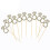 50 Pcs Rose Gold Glitter Assembled Cake Picks Decorations for Wedding 1