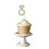 50 Pcs Rose Gold Glitter Assembled Cake Picks Decorations for Wedding 8