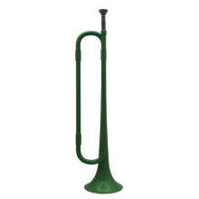 Trumpets Beginner B Flat Trumpet Set for School Students, Green Cavalry Horn, Environmental Plastic Band Instrument