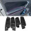 4Pcs Microfiber Leather Interior Door Handle Armrest Panel Cover Protective Trim for 2017 2018 2019 3